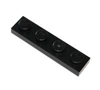 LEGO Parts and Pieces: Black 1x4 Plate x20