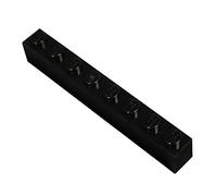 LEGO Parts and Pieces: Black 1x8 Brick x50
