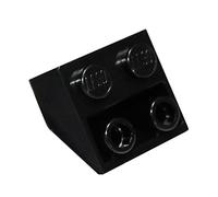 LEGO Parts and Pieces: Black 2x2 45 Inverted Slope x1
