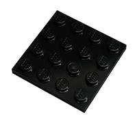LEGO Parts and Pieces: Black 4x4 Plate x10