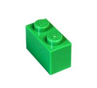 LEGO Parts and Pieces: Bright Green 1x2 Brick x1