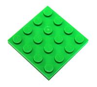 LEGO Parts and Pieces: Bright Green 4x4 Plate x10