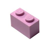 LEGO Parts and Pieces: Bright Pink (Light Purple) 1x2 Brick x100