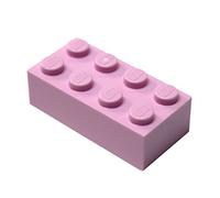 LEGO Parts and Pieces: Bright Pink (Light Purple) 2x4 Brick x100