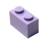 LEGO Parts and Pieces: Lavender (Medium Purple) 1x2 Brick x100