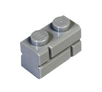 LEGO Parts and Pieces: Light Gray (Medium Stone Grey) 1x2 Masonry Profile Brick x200