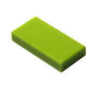 LEGO Parts and Pieces: Lime (Bright Yellowish Green) 1x2 Tile x100