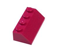 LEGO Parts and Pieces: Magenta (Bright Reddish Violet) 2x4 45° Slope x100