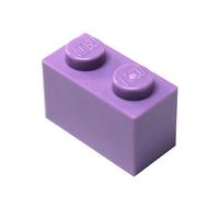 LEGO Parts and Pieces: Medium Lavender 1x2 Brick x100