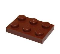 LEGO Parts and Pieces: Reddish Brown 2x3 Plate x100