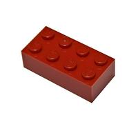 LEGO Parts and Pieces: Reddish Brown 2x4 Brick x100