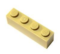 LEGO Parts and Pieces: Tan (Brick Yellow) 1x4 Brick x100