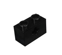 LEGO Parts and Pieces: Technic Black 1x2 Brick with Axle Hole x50