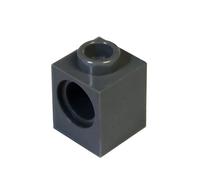 LEGO Parts and Pieces: Technic Dark Gray (Dark Stone Grey) 1x1 Brick with Hole x20