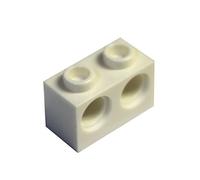 LEGO Parts and Pieces: Technic White 1x2 with Two Holes Brick x50