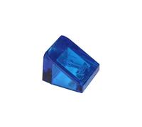 LEGO Parts and Pieces: Transparent Dark Blue (Transparent Blue) 1x1x2/3 30 Slope x50
