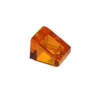 LEGO Parts and Pieces: Transparent Orange (Transparent Bright Orange) 1x1x2/3 30 Slope x50