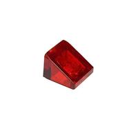 LEGO Parts and Pieces: Transparent Red 1x1x2/3 30 Slope x100 by LEGO