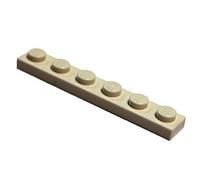 LEGO Parts and Pieces: White 1x6 Plate x1