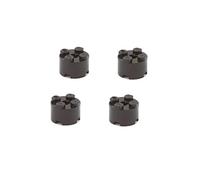 Lego Parts: Brick, Round 2 x 2 (PACK of 4 - Black)