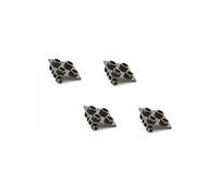 Lego Parts: Hinge Brick 2 x 2 Top Plate Thin (PACK of 4 - Black) by Parts - Hinges