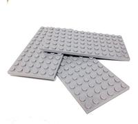 Lego Parts: Plate 6 x 12 (PACK of 3 - LBGray) by B&F-BuildPacks