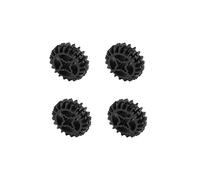Lego Parts: Technic Gear - 20 Tooth Double Bevel (PACK of 4 - Black) by "Parts/Elements - Technic, Gears"