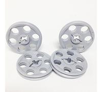 Lego Parts: Technic Wedge Belt Wheel (Pulley) (PACK of 4 - LBGray) by Parts/Elements - Technic, Pulleys