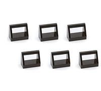 Lego Parts: Tile, Modified 1 x 2 with Handle (PACK of 6 - Black) by Parts - Tiles, Modified