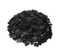 LEGO Parts: Tile, Modified 3 X 4 With 4 Studs In Center - Minifigure Display Base Collector Series (PACK Of 16 - Black)