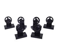 Lego Parts: Vehicle, Steering Stand 1 x 2 with Black Steering Wheel (PACK of 6 - Black)