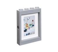 LEGO Picture Frame for Photos 10x15 cm GREY| Stylish and Fun Photo Frame for Kids, Family and Bedroom Decor | Perfect Frame for Wall Art, Living Room Decor, Room Accessories & More