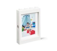 LEGO Picture Frame for Photos 10x15 cm WHITE | Stylish and Fun Photo Frame for Kids, Family and Bedroom Decor | Perfect Frame for Wall Art, Living Room Decor, Room Accessories & More