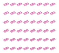 LEGO Plate 1 x 2, Part 3023, Building Brick Component (Bright Pink, 100, Bricks)