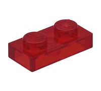 LEGO Plate 1 x 2, Part 3023, Building Brick Component (Medium Nougat, 10, Bricks)