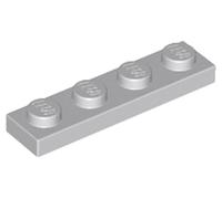 LEGO Plate 1x4, Building Brick Part 3710 (Dark Tan, 50, Bricks)