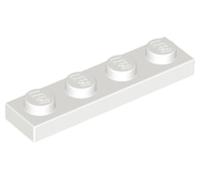 LEGO Plate 1x4, Building Brick Part 3710 (Dark Tan, 50, Bricks)