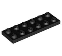 LEGO Plate 2 x 6 Part 3795 (Black, 10, Bricks)