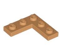 LEGO Plate 3 x 3 Corner, Part 77844, Choose Your Colour, Part 77844, Choose Your Colour (Medium Nougat, 2, count)