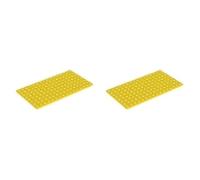 LEGO Plate 8 x 16, Part 92438 (Yellow, 2, count)