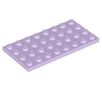 LEGO Plate Building Base 4 x 8, Part 3035 (Lavender, 2, Bricks)
