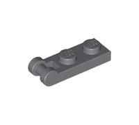 LEGO Plate, Modified 1 x 2 with Bar Handle on End Part number 60478 (Dark Bluish Gray, 10, Bricks)