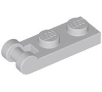 LEGO Plate, Modified 1 x 2 with Bar Handle on End Part number 60478 (Light Bluish Gray, 10, Bricks)