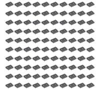 LEGO Plate, Modified 1 x 2 with Door Rail Part 32028 (Dark Bluish Gray, 10, Bricks)