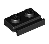 LEGO Plate, Modified 1 x 2 with Door Rail Part 32028, Part 32028, Choose Your Colour (Black, 100, Bricks)