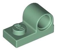 LEGO Plate, Modified 1 x 2 with Pin Hole on Top, Part 11458, Choose Your Colour, Part 11458, Choose Your Colour (Sand Green, 50, count)