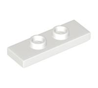 LEGO Plate, Modified 1 x 3 with 2 Studs (Double Jumper), Part 34103, Choose Your Colour (White, 10, count)