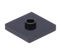 LEGO Plate, Modified 2 x 2 with Groove and 1 Stud in Center (Jumper) Part number 87580 (Light Bluish Gray, 10, Bricks)