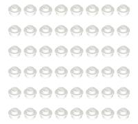 LEGO Plate, Round 1 x 1, Part 4073 (White, 50, Bricks)