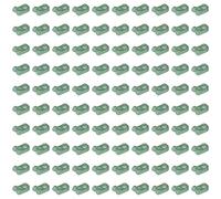 LEGO Plate, Round 1 x 1 with Bar Handle, Part 26047 (Sand Green, 10, Bricks)